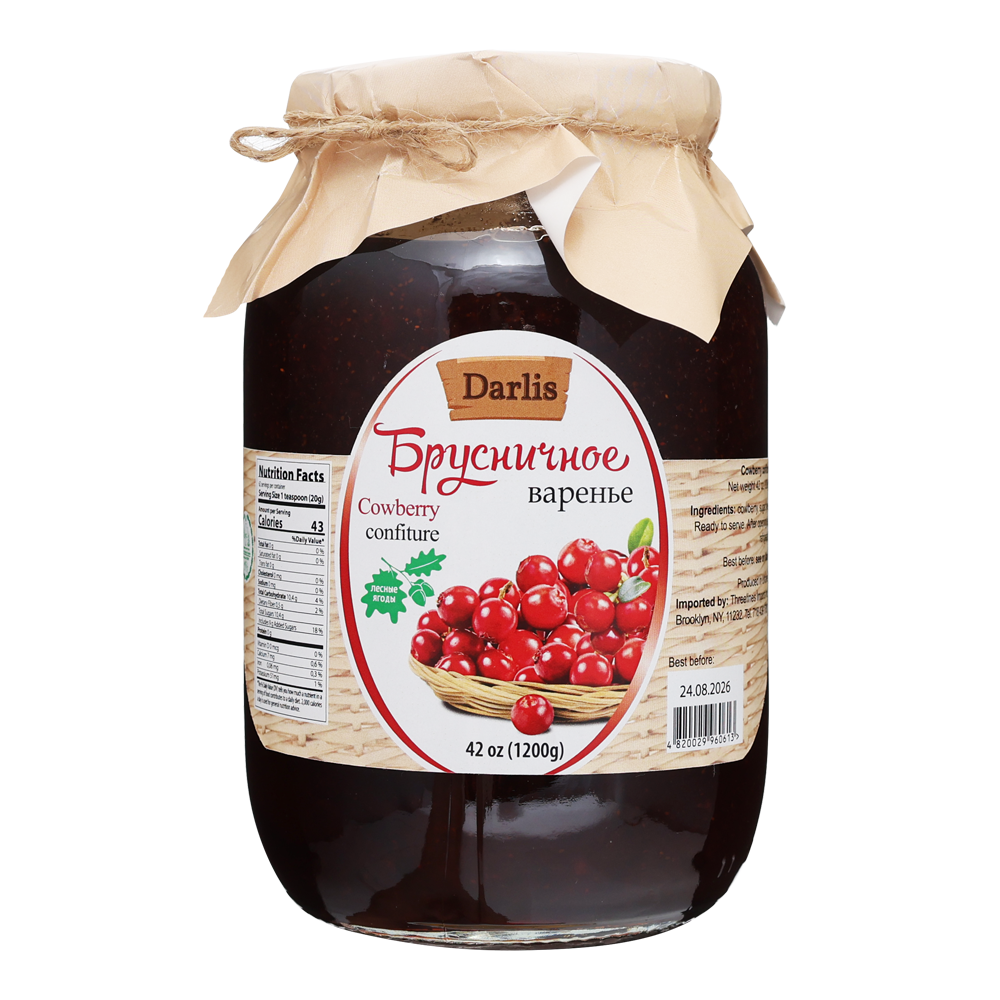Preserve Brusnika Cowberry – 42.33 oz (1200gr)
